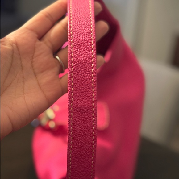 Dooney & Bourke Pink Hobo Bag with Gold Clasp - Picture 10 of 10